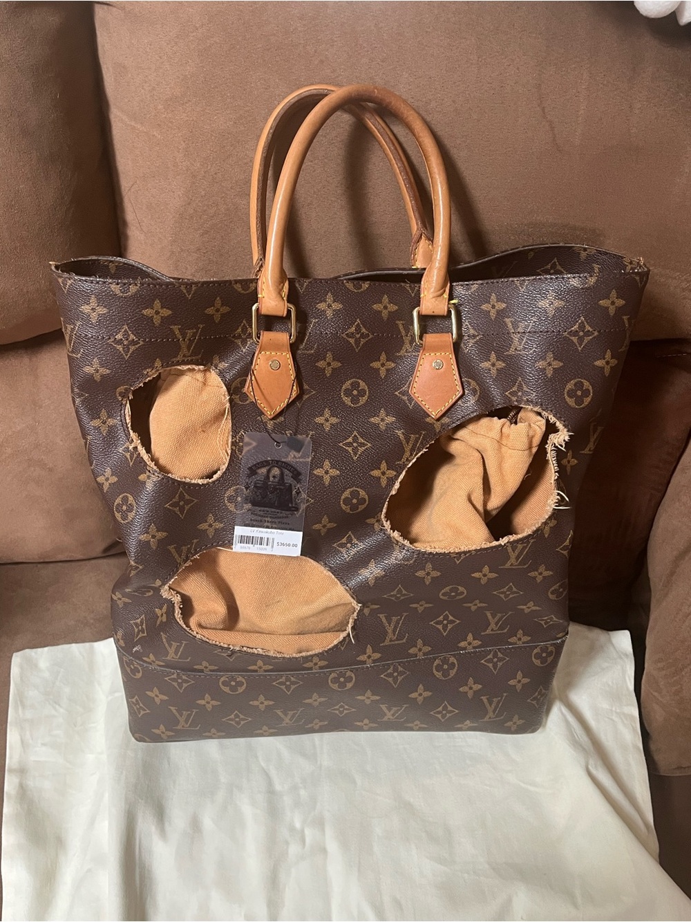 Louis Vuitton x Commes Des Garçons Collab Kawakubo Brown  Monogram Tote